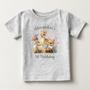 Den vackra Bunny Hjort Fox-Blommigten första födel T Shirt