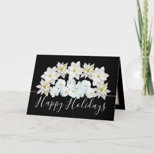 Den vackra Chicens Blommigt Bouquet White Flower H Kort
