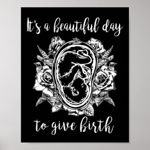 Den vackra dagen Ge Birth Doula Midfru Birth Poster