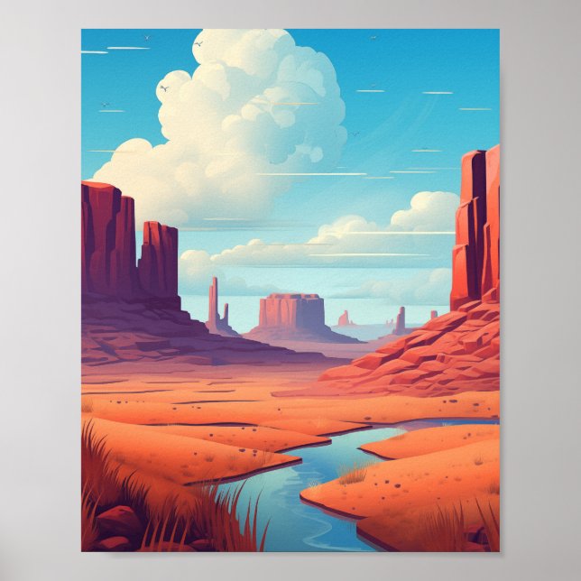 Den vackra dagen i Monument Valley Poster (Framsidan)