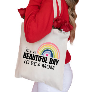 Den vackra dagen Mamma Rainbow Tygkasse