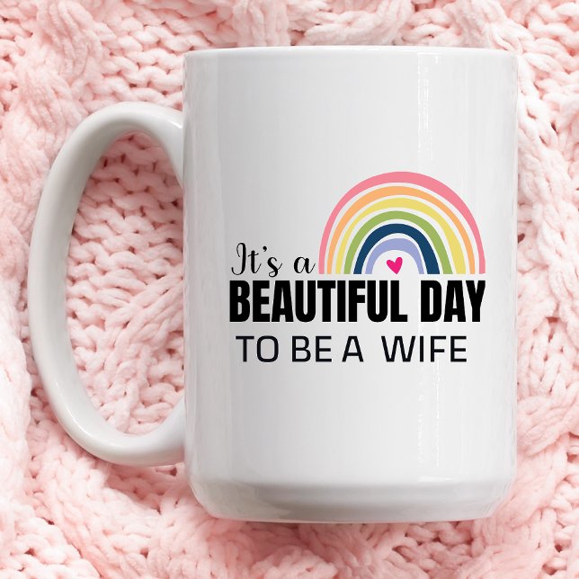 Den vackra dagen med fru Rainbow Coffee Mugg (Skapare uppladdad)