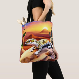 Den vackra Desert leopard Gecko Design Tygkasse