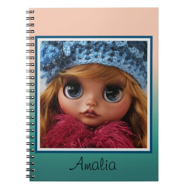 Den vackra doll Blythe stora öga mode snyggt rolig Anteckningsbok (Framsidan)