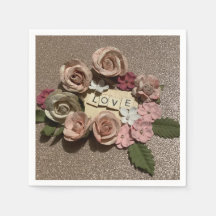 Den vackra eleganten blommigt kärlek och glitter