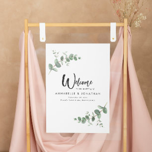 Den vackra eleganten eukalyptus välkomnar dekanen  poster