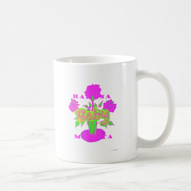 Den vackra Fantastisk Rosa-inspirationskällan Blom Kaffemugg (Höger)