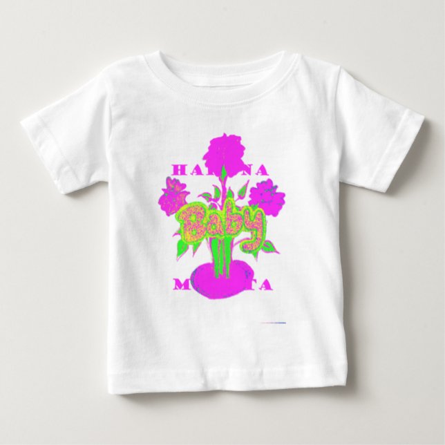 Den vackra Fantastisk Rosa-inspirationskällan Blom T-shirt (Framsida)