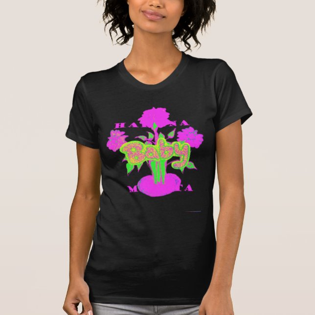 Den vackra Fantastisk Rosa-inspirationskällan Blom T Shirt (Framsida)