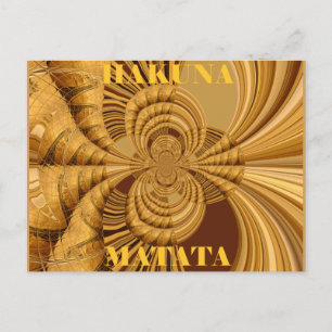 Den vackra, fantastiska Giraffe-vektorn Kaleidosco Vykort