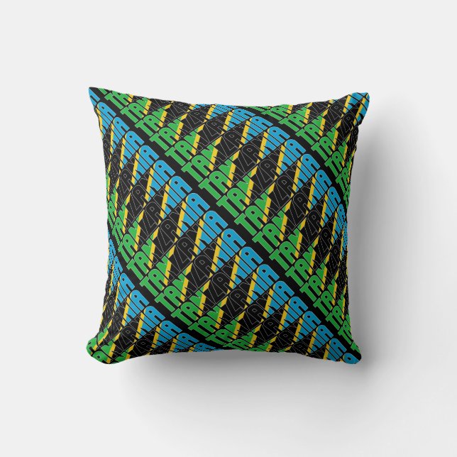 Den vackra Flagga Tanzania Kudde (Framsida)