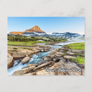 Den vackra Glacier National Park Montana Vykort