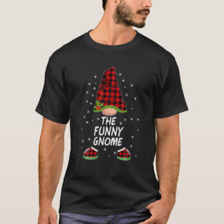 Den vackra Gnome Red Play Matching Family Merry Ch T Shirt