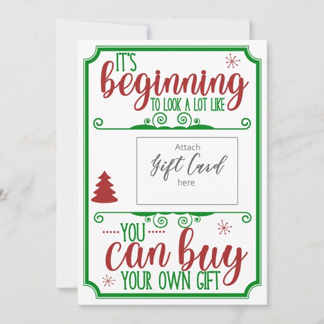 Den vackra Grönten Gift Voucher Holder (Framsida)