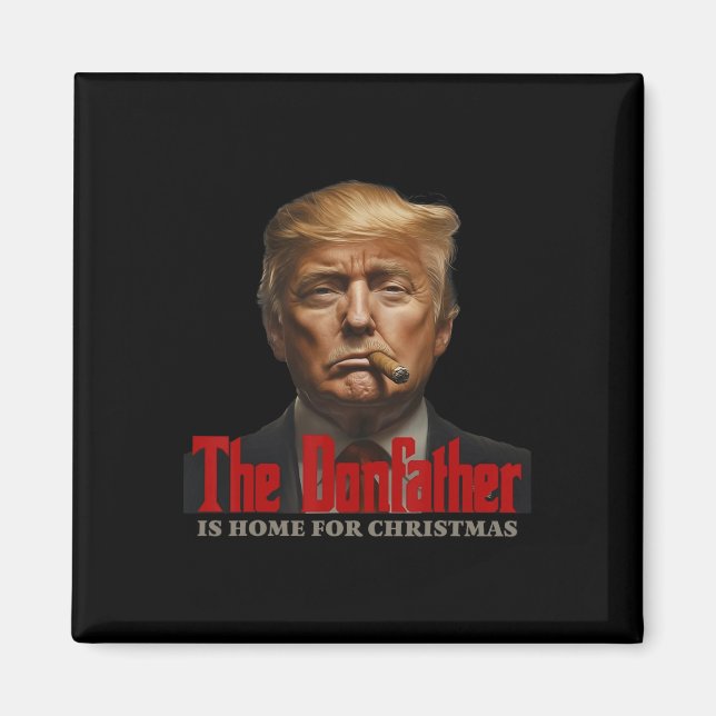 Den vackra gudfadern är hemma till jul. magnet (Framsidan)
