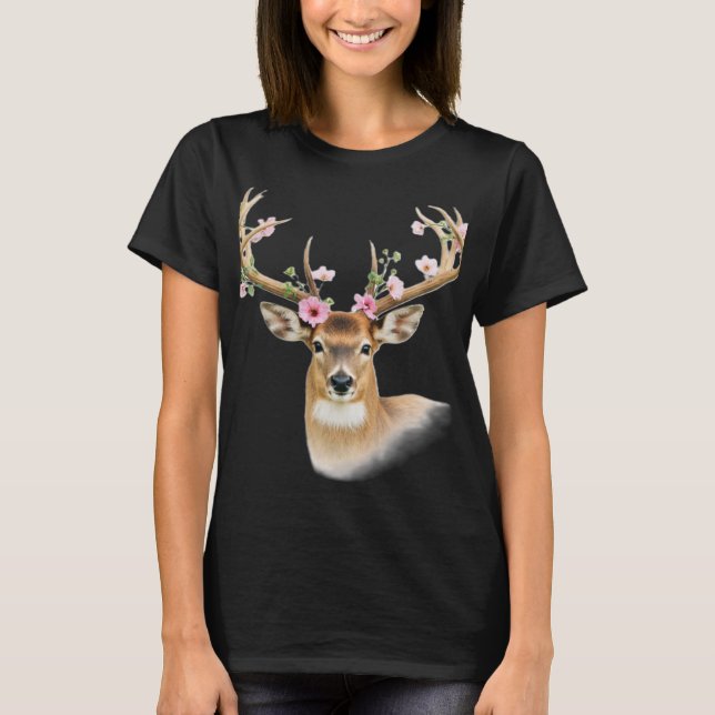 den vackra hjorten t shirt (Framsida)