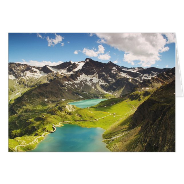 Den vackra Italien Agnel Sjö Hälsningskort (Framsidan Horizontal)