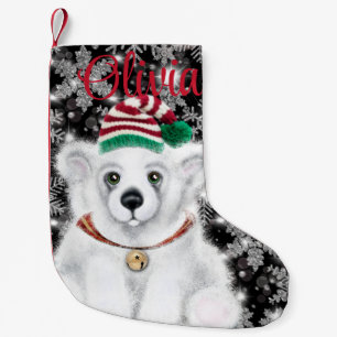 Den vackra julbjörnen unge, Santa polar unge Liten Julstrumpa