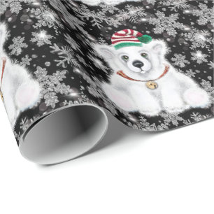 Den vackra julbjörnen unge, Santa polar unge Presentpapper