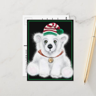 Den vackra julbjörnen unge, Santa polar unge Vykort