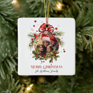 Den vackra julen Bauble Ram-Helgdagarna Julgransprydnad Keramik