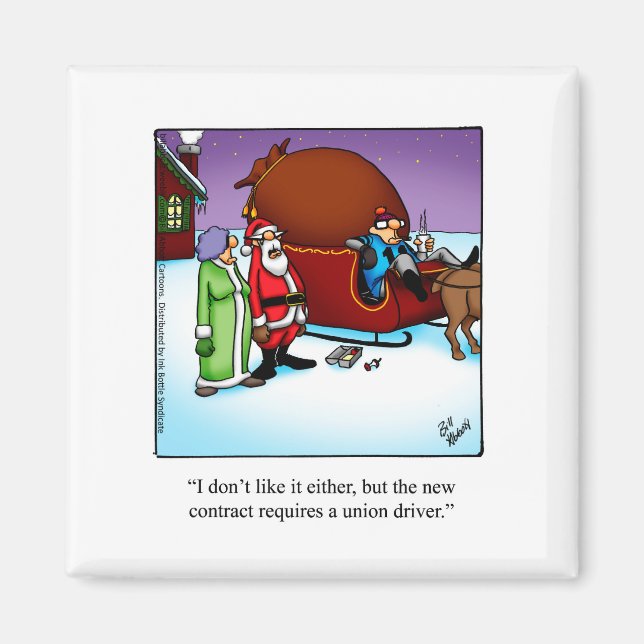 Den vackra julen Humor Magnet (Framsidan)
