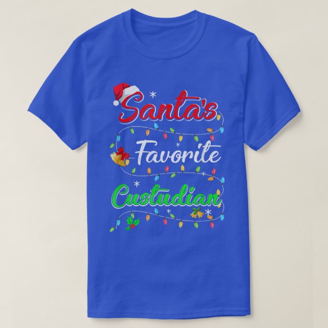 Den vackra julen i Julafton Santa's Favorite Custo T Shirt (Design framsida)