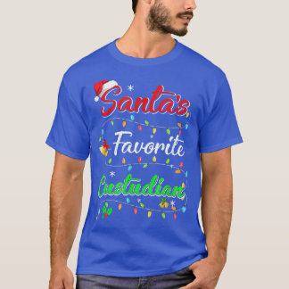 Den vackra julen i Julafton Santa's Favorite Custo T Shirt