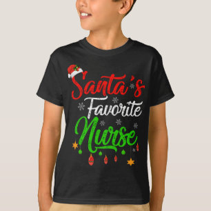 Den vackra julen i Julafton Santa's Favorite Nurse T Shirt
