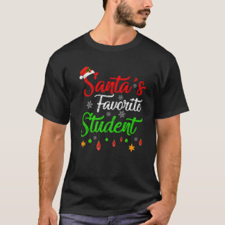 Den vackra julen i Julafton Santa's Favorite Stude T Shirt