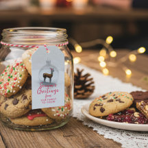 Den vackra julen Llama Season Greetings Gift Märkr