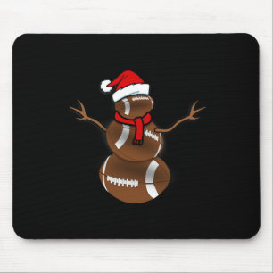 Den vackra julfotboll Boll Santa Snögubbe Musmatta