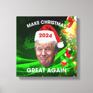 Den vackra julklappen 2024 Gör julen Underbar ige Canvastryck