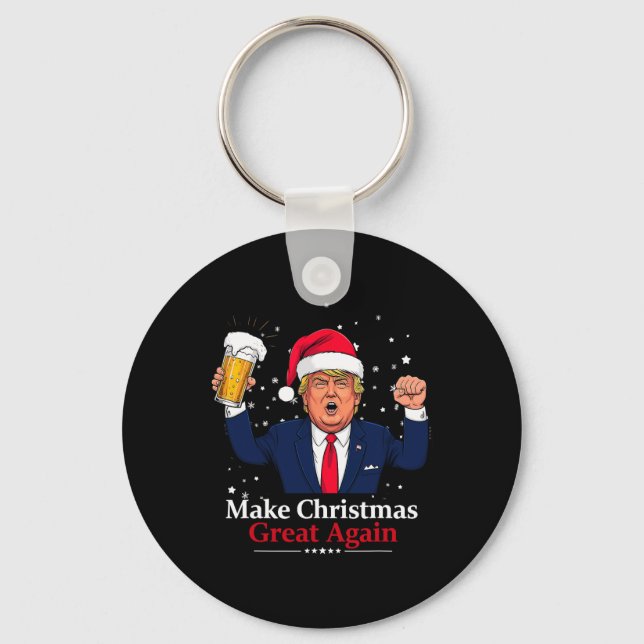 Den vackra julklappen Gör julen Underbar igen Nyckelring (Framsida)