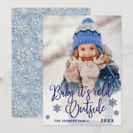 Den vackra julpHOTO Baby är Covid utanför Julkort