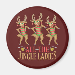 Den vackra julrenen Hela Jingle Dam Magnet