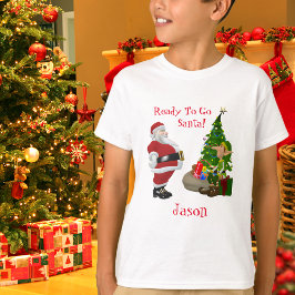 Den vackra jultomten Elf Child's Namn T Shirt