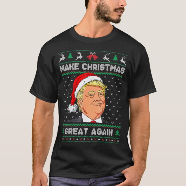 Den vackra jultomten gör jul Underbar igen T Shirt (Framsida)