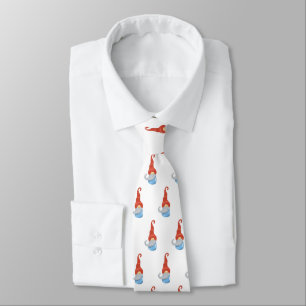 Den vackra jultomten Necktie - Cute Helgdag Tie Slips