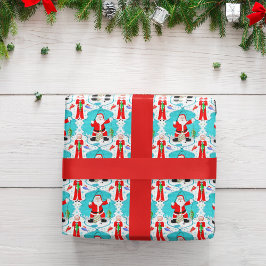 Den vackra jultomten överraskades av fru Claus Fis Presentpapper