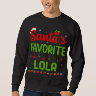 Den vackra jultomtens favoriter Lola Cute Merry X Lång Ärmad Tröja