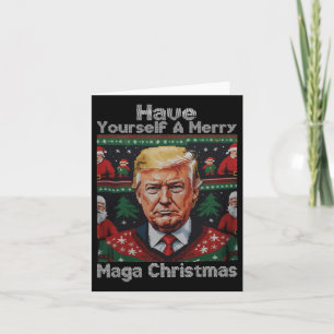 Den vackra jultomtrumpen har dig själv en God jul Kort