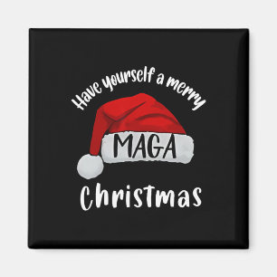 Den vackra jultomtrumpen har dig själv en God jul Magnet