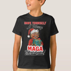 Den vackra jultomtrumpen har dig själv en God jul T Shirt