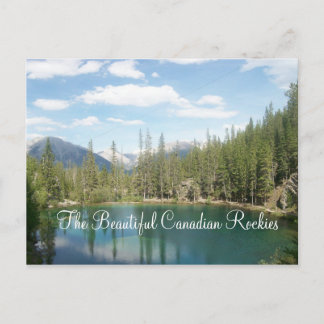 Den vackra kanadensiska Rockies Vykort