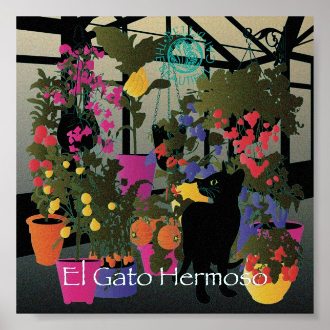 Den vackra katten 06 x 6" Poster (Framsidan)