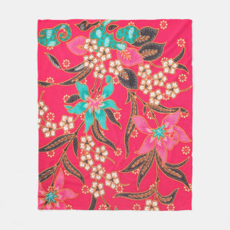 Den vackra konsten Malaysian och indonesiska Bati Fleecefilt