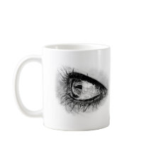 Den vackra kvinnan öga i fullt mascara