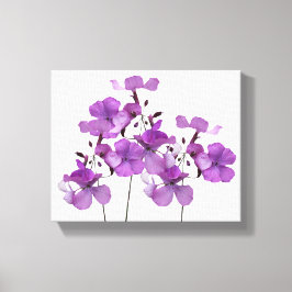 Den vackra lila blommor moderna blommigtens bra ko canvastryck