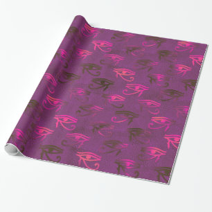 Den vackra Lila Öga av Horus Wrapping Papper Presentpapper